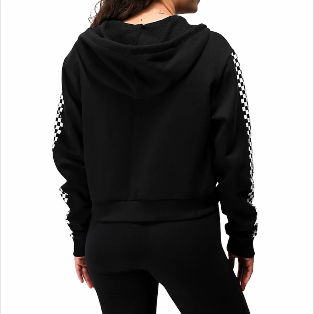 VANS Funnier Times Crop Women’s Hoodie Black - Picture 4 of 6